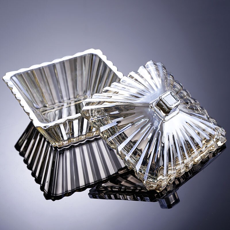 Cover Glass Plate dry fruit nut snack tray