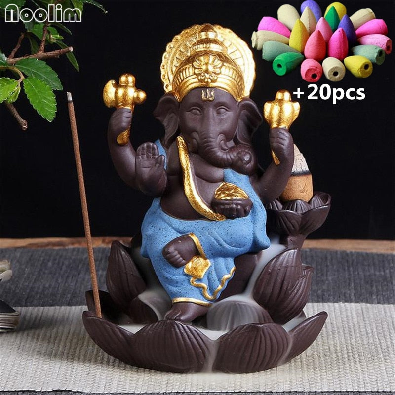 Ganesha Backflow Incense Burner