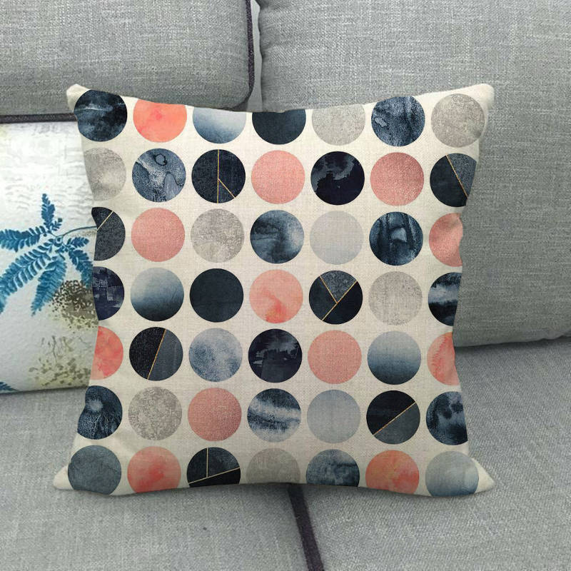 Pack of 2 - Golden Edge Design Pillow Covers Cushion Cover