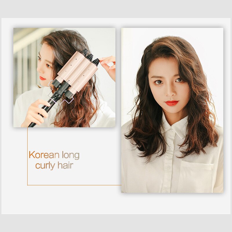 Professional Hair Curling Iron Triple Barrel