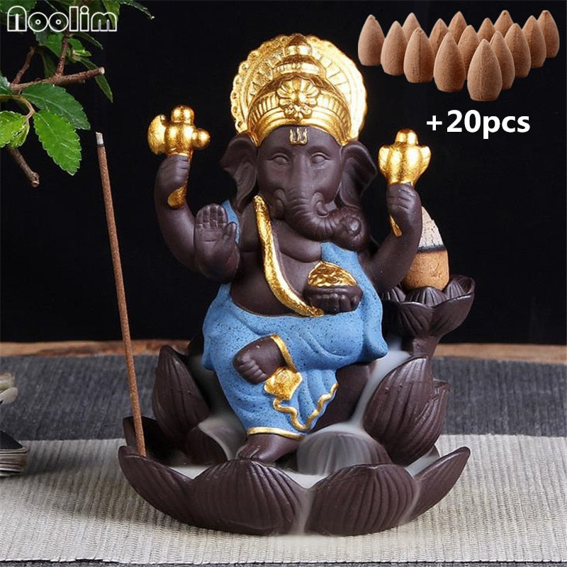 Ganesha Backflow Incense Burner
