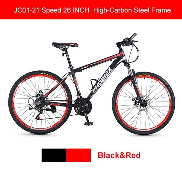 Phoenix Mountain Bike Speed Steel Bicycle MTB Suspension Fork Bicycle