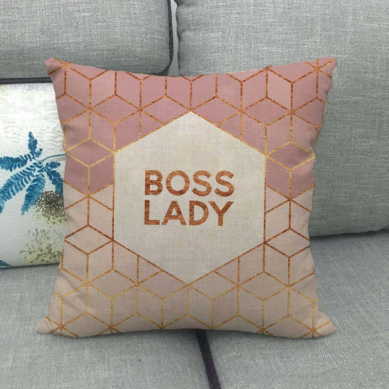 Pack of 2 - Golden Edge Design Pillow Covers Cushion Cover