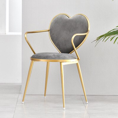 Heart-Shaped Nordic Creative Dining Chair