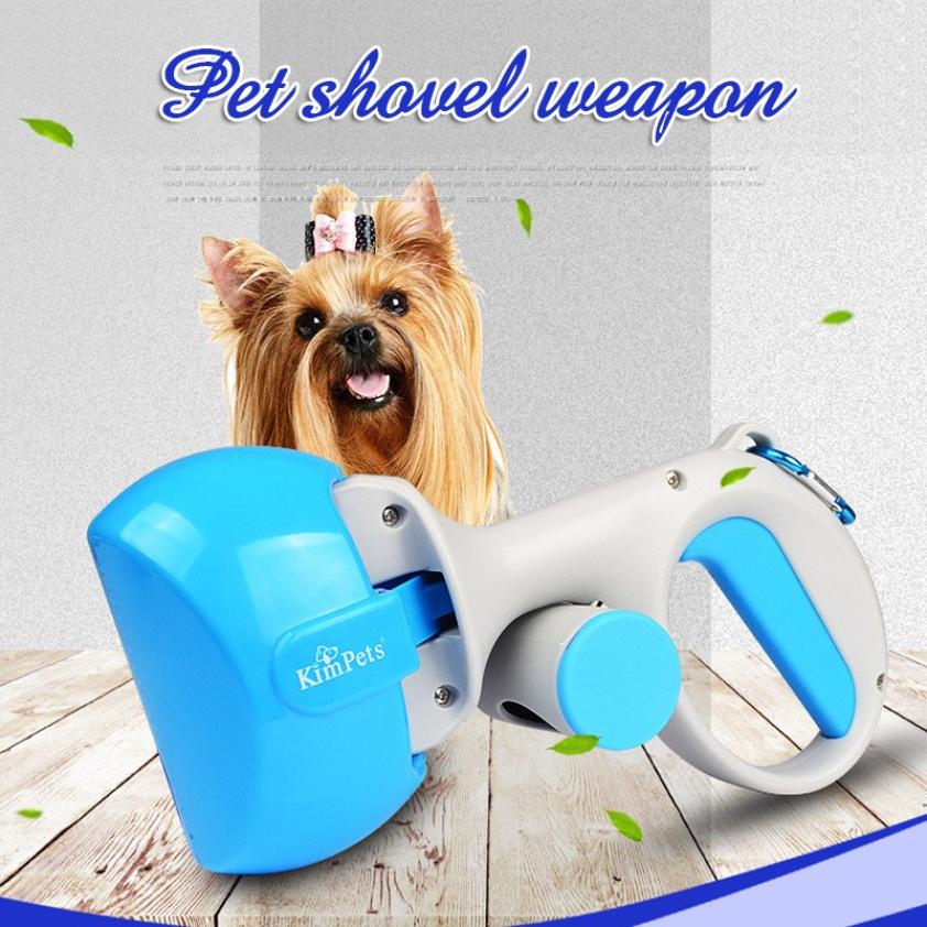 Portable Pet Dog Cat Handle Jaw Poop Scoop Cleaner Pick Up Animal Waste