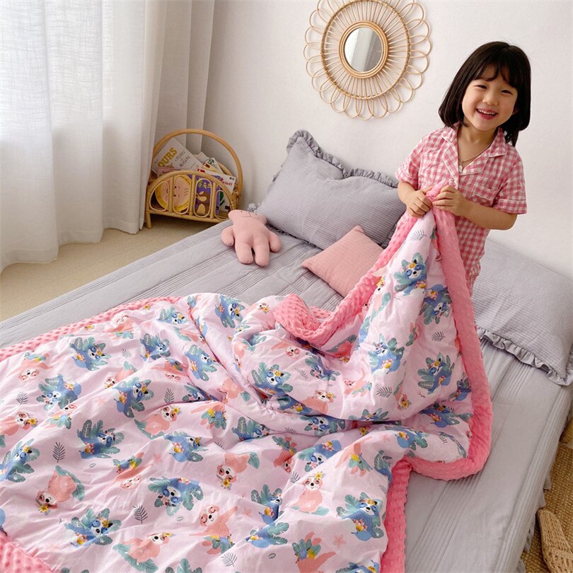 Kids Blanket Winter Unicorn Children Bedding Mink Wool Blanket For Sofa