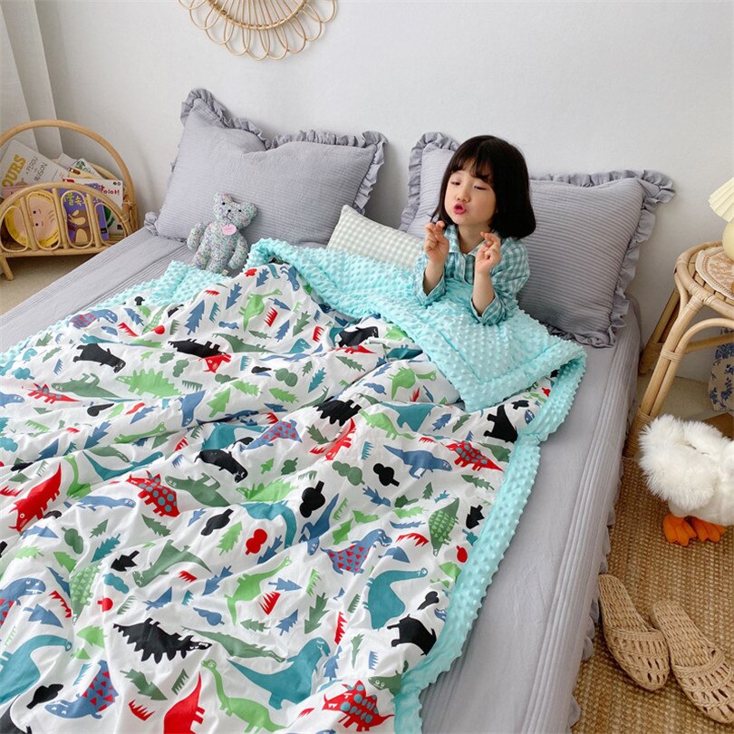 Kids Blanket Winter Unicorn Children Bedding Mink Wool Blanket For Sofa