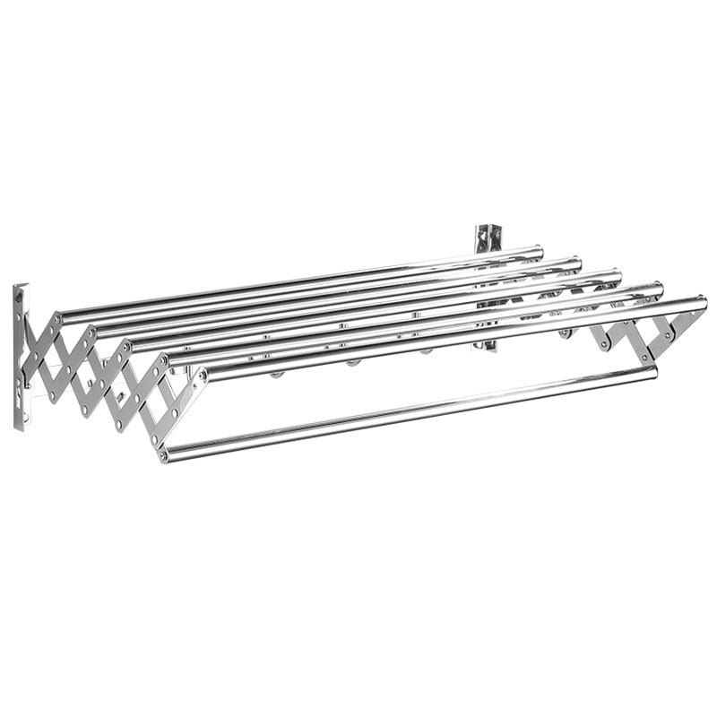Folding Towel Rack Stainless Steel Wall Mount Drying Rack