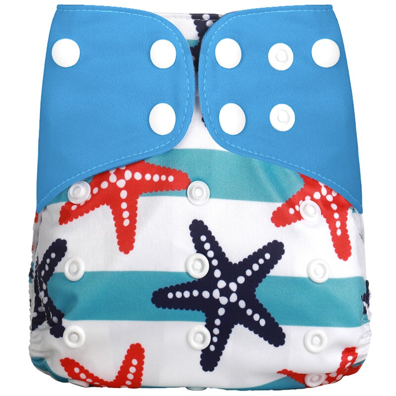 Pack of 5 - Reusable Cloth Diaper Adjustable Baby Nappies Washable Fit 3-15 kg