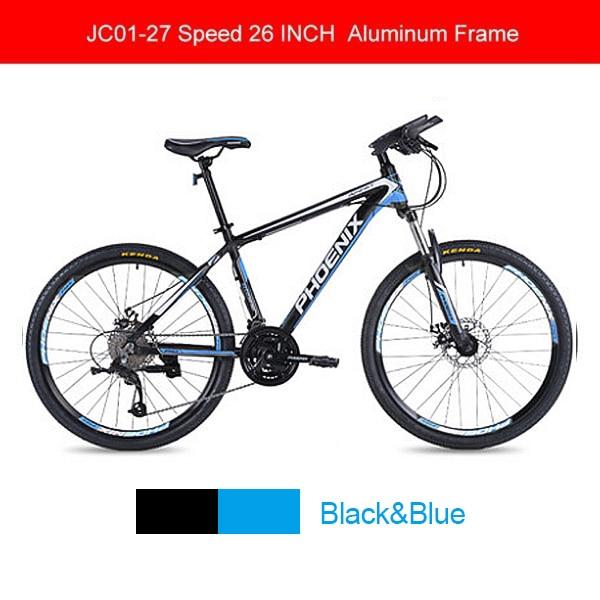 Phoenix Mountain Bike Speed Steel Bicycle MTB Suspension Fork Bicycle