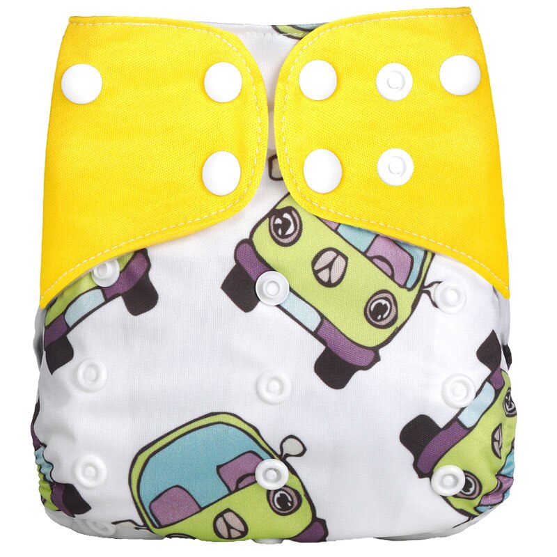 Pack of 5 - Reusable Cloth Diaper Adjustable Baby Nappies Washable Fit 3-15 kg