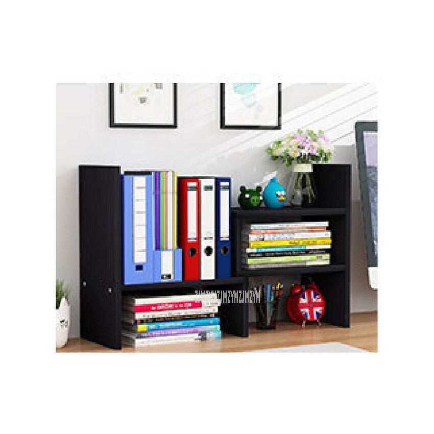 Desktop Bookshelf Storage Shelf Rack Modern Table Desktop Bookcase