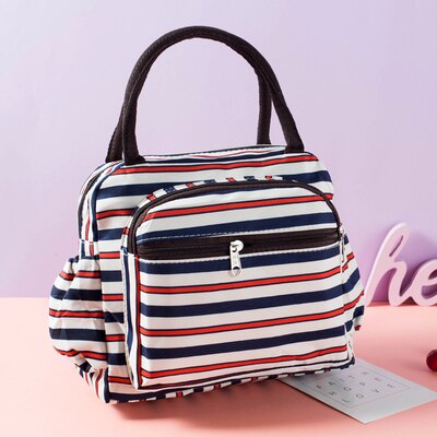 Portable Lunch Bag Thermal Insulated Tote Cooler Bag
