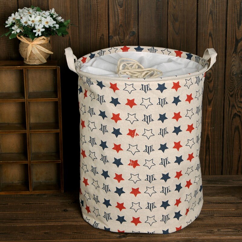 Folding Laundry Basket Storage Bucket Organizer