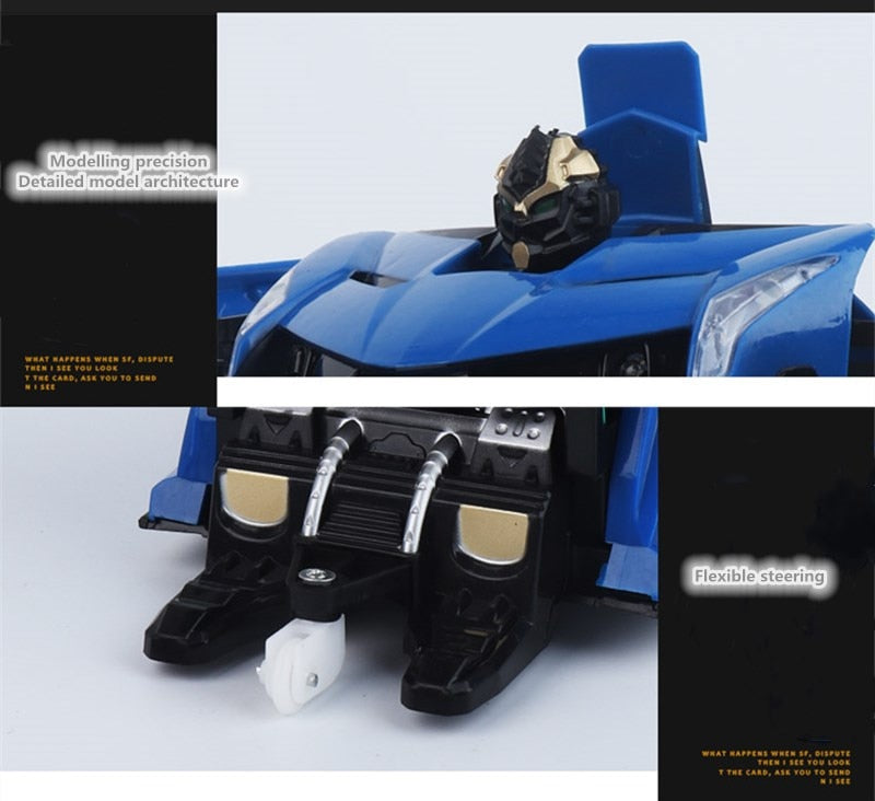 LED Light RC Car Transformation Robot Remote Control