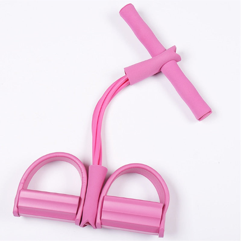 4 Tubes Resistance Bands Elastic Pull Ropes Exerciser