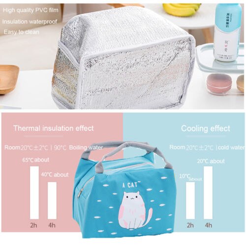 Lunch Bag Thermal Insulated Tote Cooler Bag