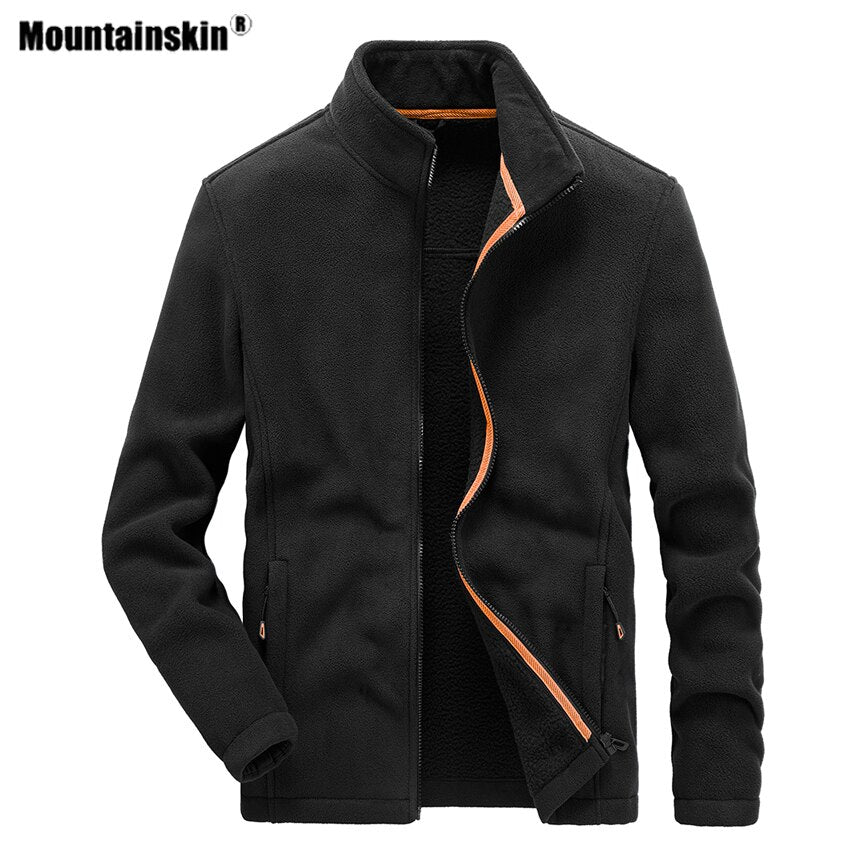 Mountain Men's Hiking Fleece Jackets Thermal Windproof