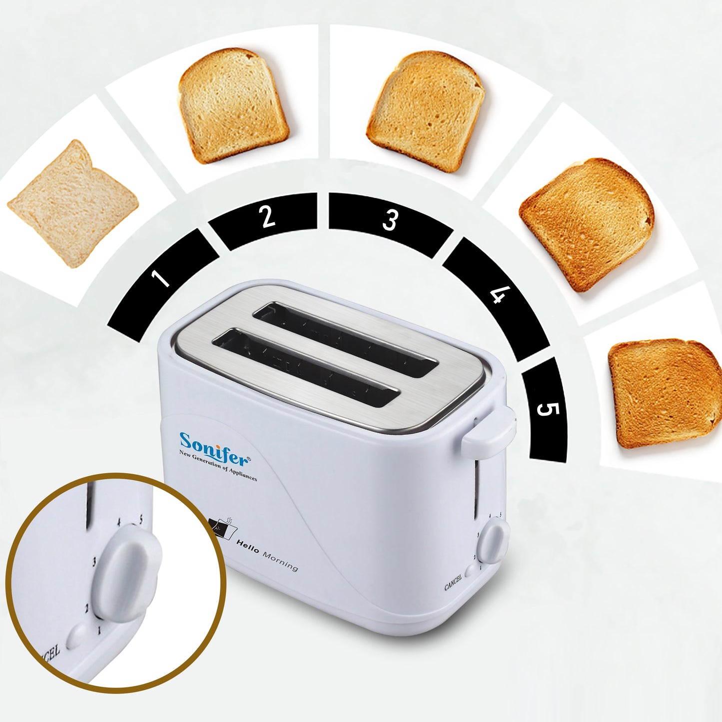 Sonifer Bread Toaster - 2 Slices