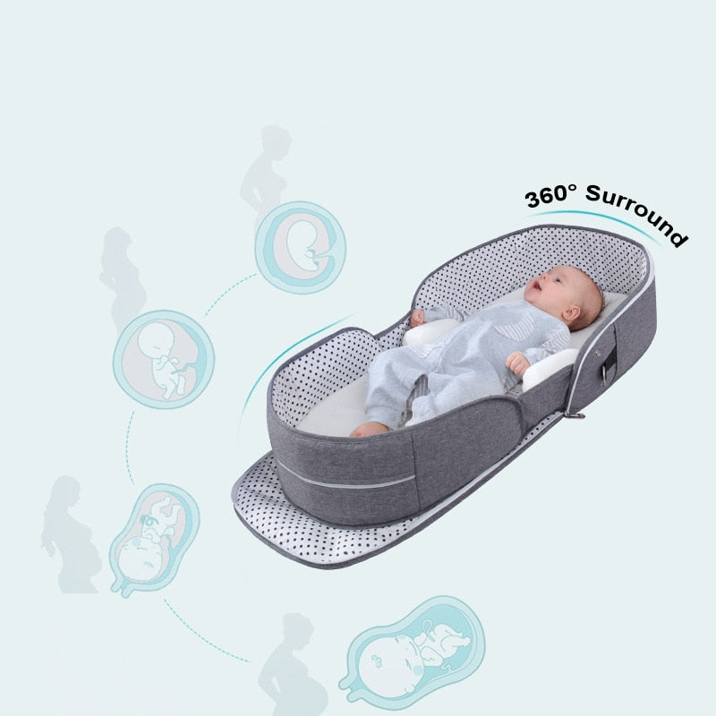 Breathable Portable Sleeping Baby Bed Crib Mosquito Nest For Newborns