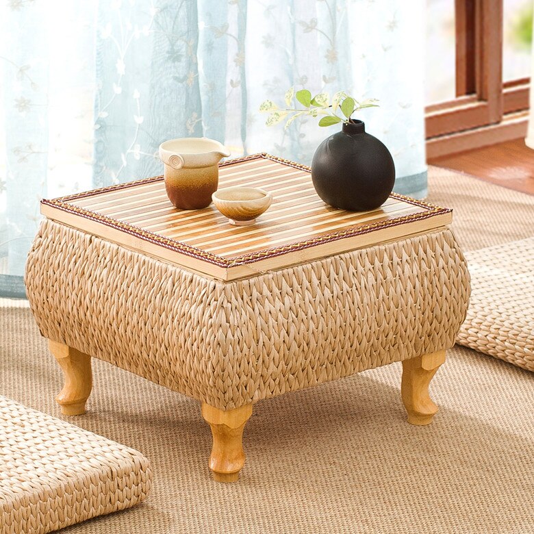 Japanese Rattan Coffee Table