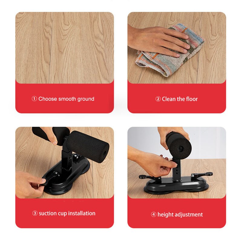 ABS Trainer Sit Up Aid Self-Suction Fitness Equipment