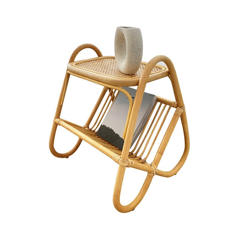 Rattan Storage Small Coffee Table Bed Side Tables