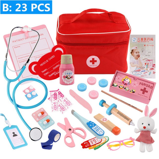 Pretend Play Doctor Set Nurse Injection Medical Kit Role Play for Children