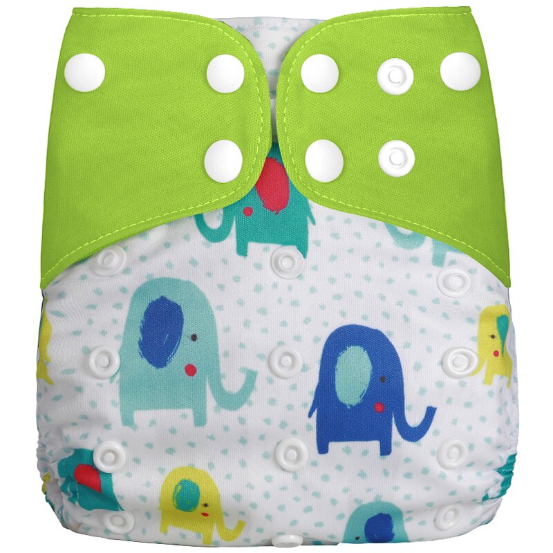 Pack of 5 - Reusable Cloth Diaper Adjustable Baby Nappies Washable Fit 3-15 kg
