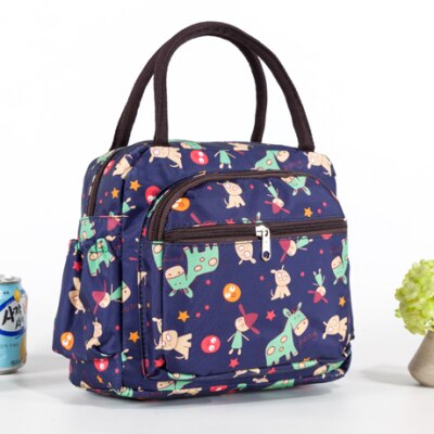 Portable Lunch Bag Thermal Insulated Tote Cooler Bag