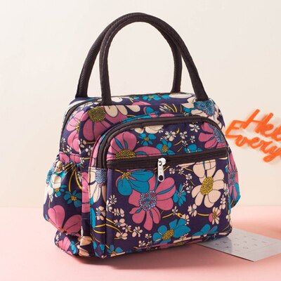 Portable Lunch Bag Thermal Insulated Tote Cooler Bag