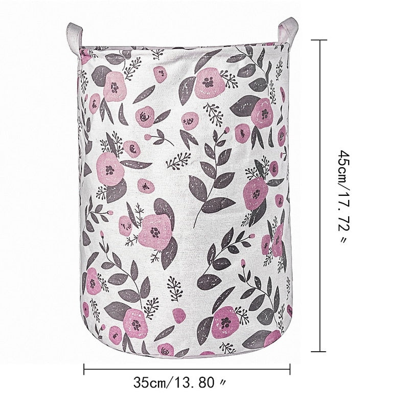 Folding Laundry Basket Storage Bucket Organizer