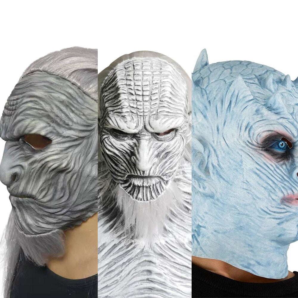 Halloween Party Safe White Walkers Mask Non-Toxic Harmless Cosplay Game Of Thrones