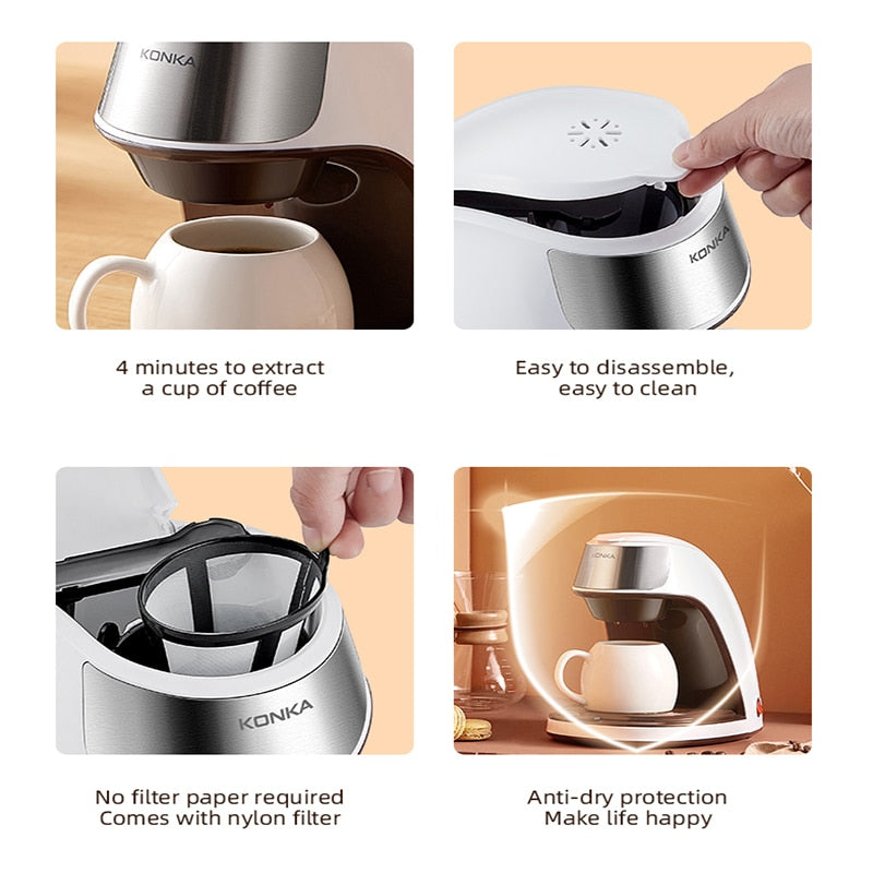 Instant Coffee Maker Thermal Drip with Coffee cup