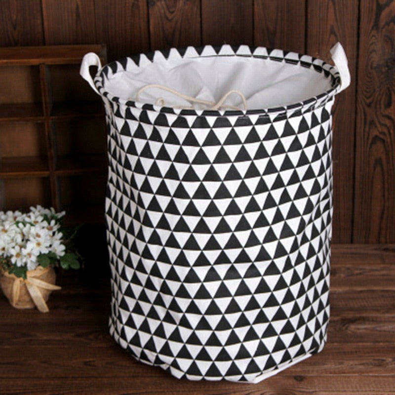 Folding Laundry Basket Storage Bucket Organizer