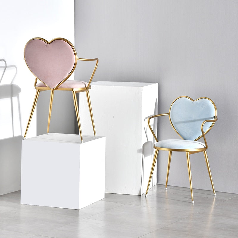 Heart-Shaped Nordic Creative Dining Chair