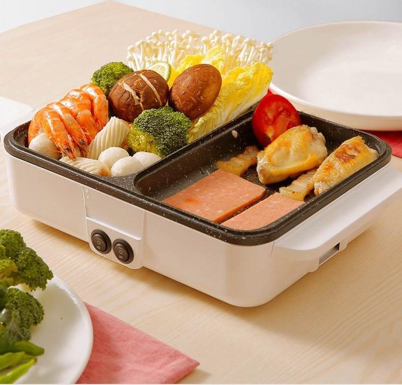 Mini Hotpot Cooking Pot Barbecue Non-Stick BBQ Heating Pan - mishiKart