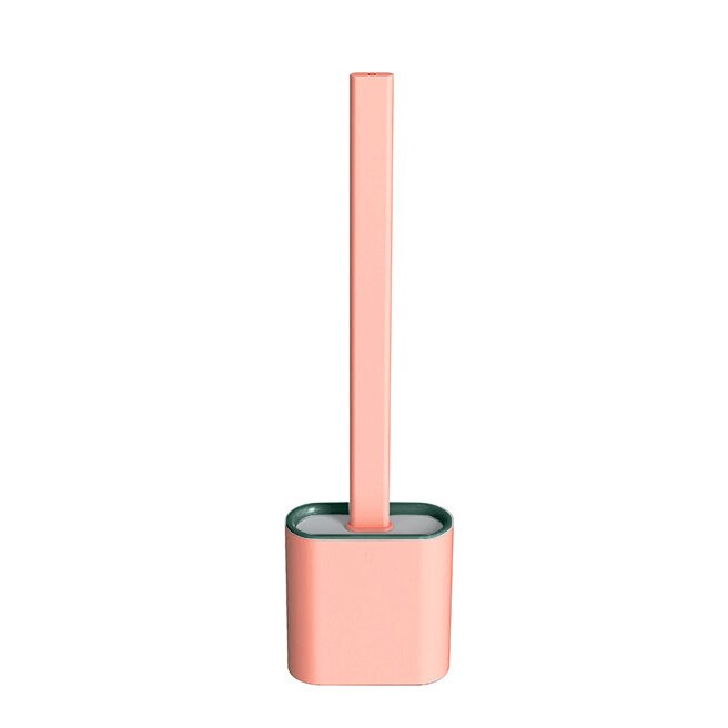 Silicone Wc Toilet Brush Flat Head Flexible Soft Bristles
