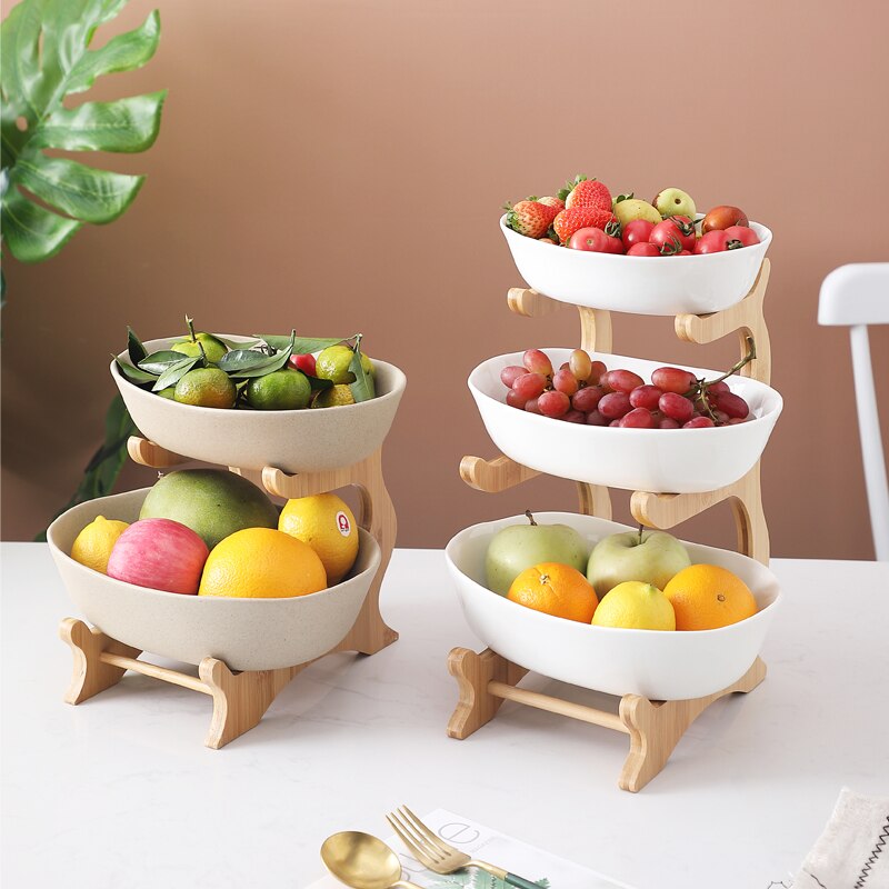 Creative Ceramic Dish Multi-layer Fruit Sushi Plate Snack Plate