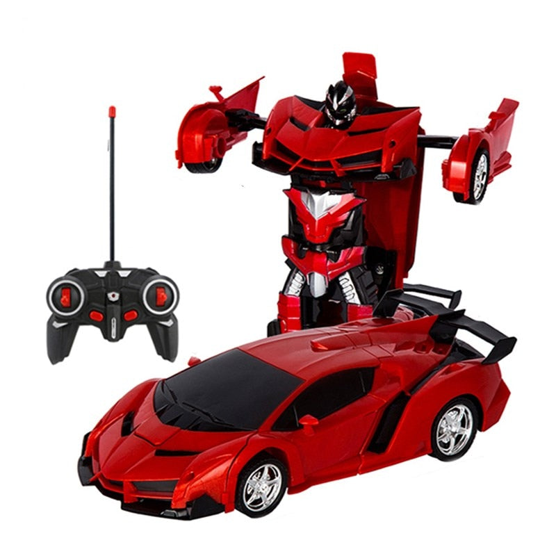 LED Light RC Car Transformation Robot Remote Control