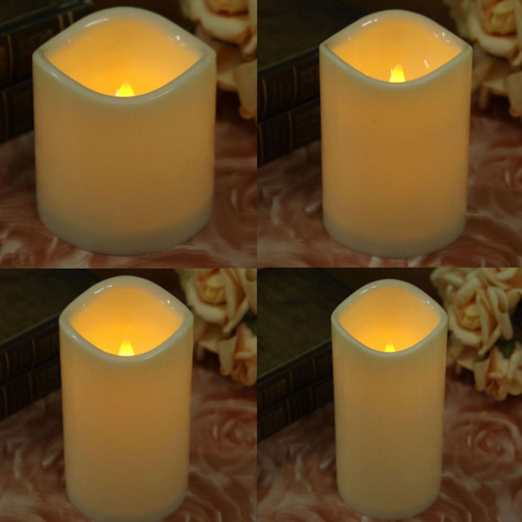 Pack of 2 Flameless LED Candles For Decoration