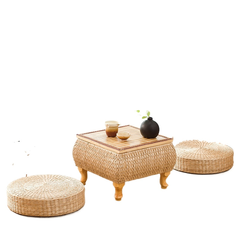 Japanese Rattan Coffee Table