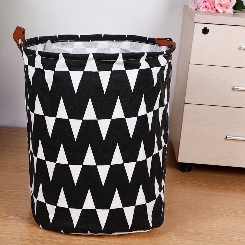 Folding Laundry Basket Storage Bucket Organizer