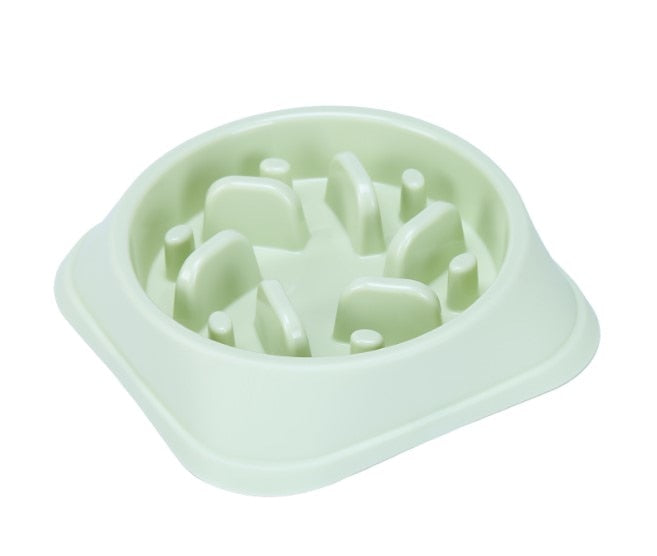 Pet Dog Feeding Food Bowls Puppy Slow Eating Feeder