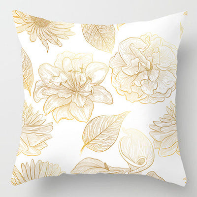 Gold Leaf Cushion Plant Leaf Pillow