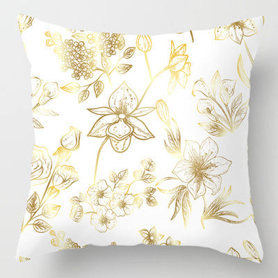Gold Leaf Cushion Plant Leaf Pillow