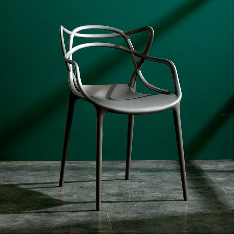Nordic Creative Dining Chair with Backrest for Living Room & Bedroom