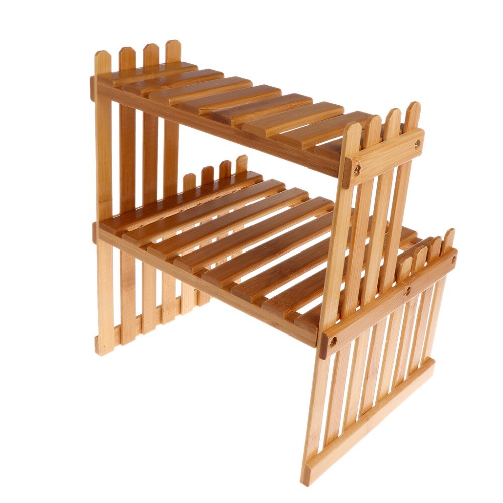 Bamboo Flower Stand Garden Organizer