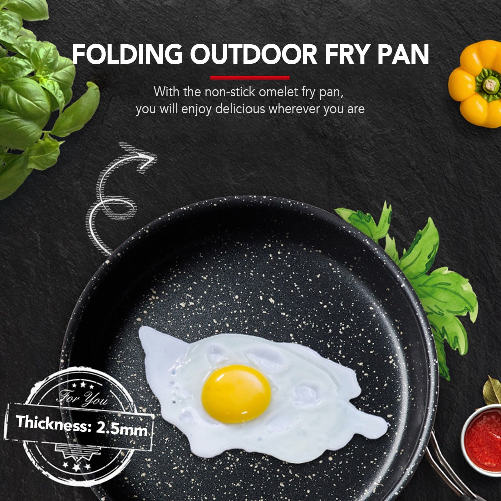 Lightweight Nonstick Frying Pan For Kitchen & Outdoor Camping Hiking