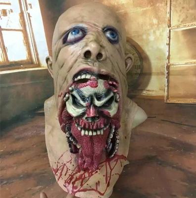 Halloween Horror Mask Latex Scary Mask Cosplay Party Mask Face Horror Ghost Mask